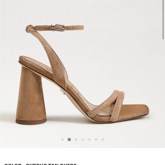 Sam Edelman Cream Summer Heels - Picture 3 of 3